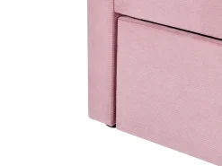 Letto estraibile Velluto a coste MIMIZAN 90 x 200 cm Rosa