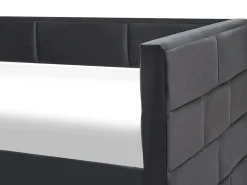 Letto estraibile Velluto CHAVONNE II 90 x 200 cm Nero