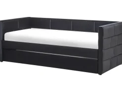 Letto estraibile Velluto CHAVONNE II 90 x 200 cm Nero