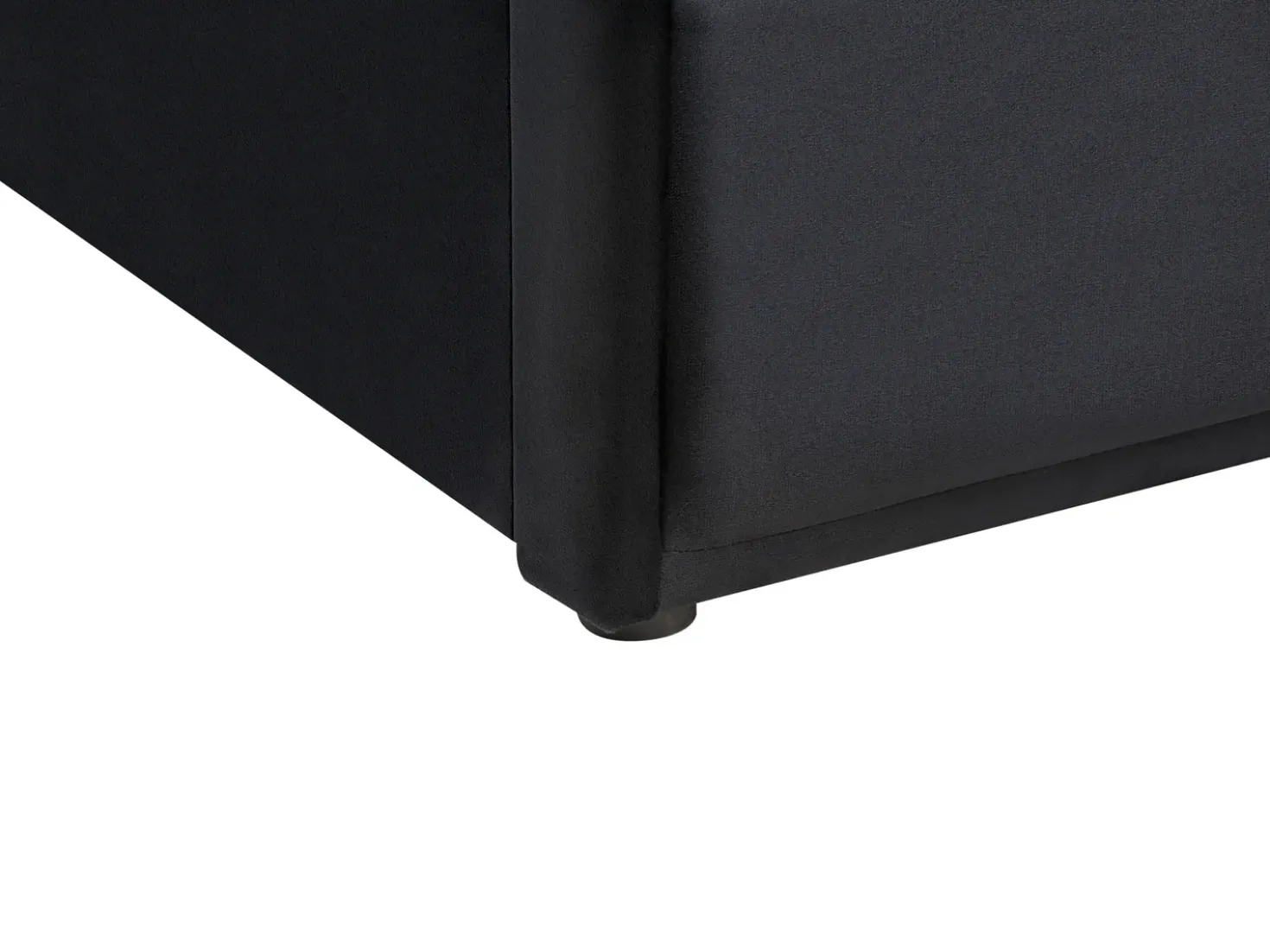 Letto estraibile Velluto CHAVONNE II 90 x 200 cm Nero