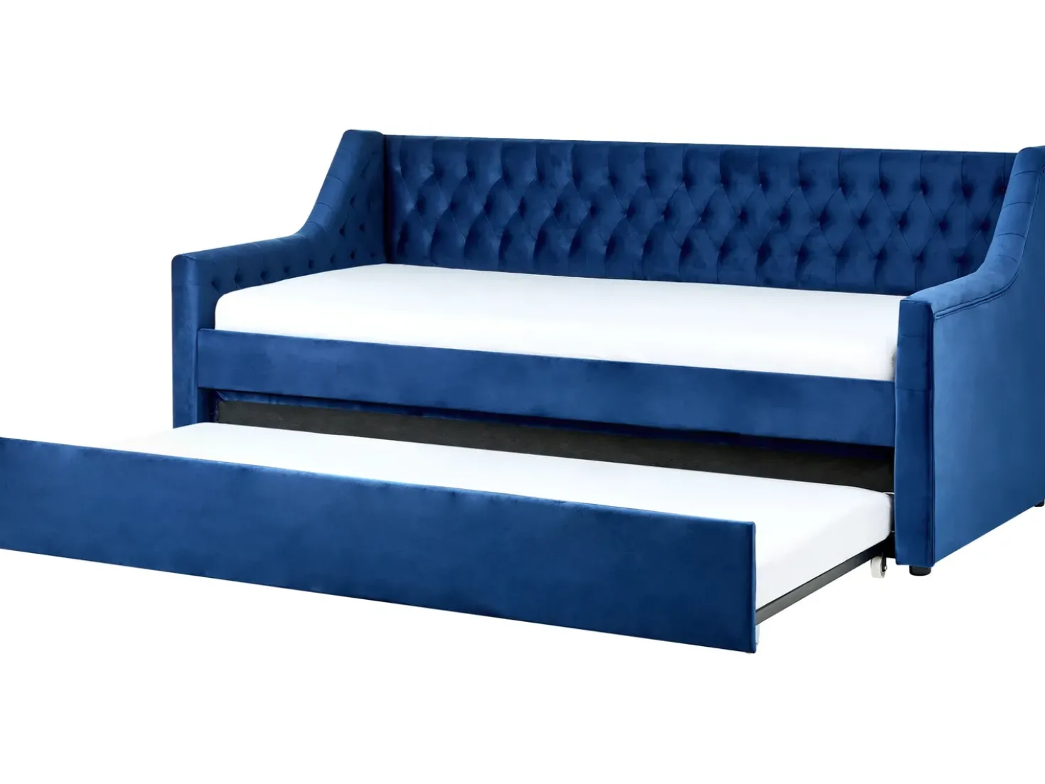 Letto estraibile Velluto MONTARGIS 90 x 200 cm Blu marino