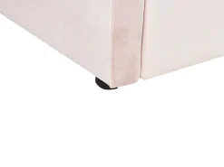 Letto estraibile Velluto EYBURIE 90 x 200 cm Rosa pastello
