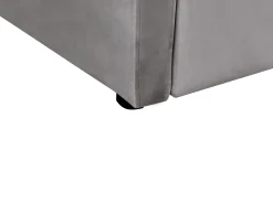 Letto estraibile Velluto EYBURIE 90 x 200 cm Grigio