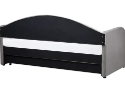 Letto estraibile Velluto EYBURIE 90 x 200 cm Grigio