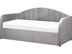 Letto estraibile Velluto EYBURIE 90 x 200 cm Grigio