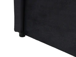 Letto estraibile Velluto CHAVONNE 90 x 200 cm Nero