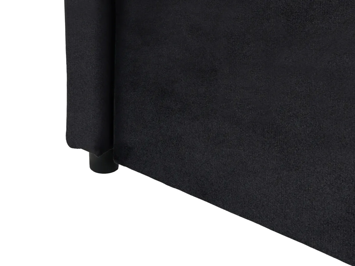 Letto estraibile Velluto CHAVONNE 90 x 200 cm Nero