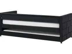 Letto estraibile Velluto CHAVONNE 90 x 200 cm Nero