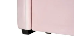 Letto estraibile Velluto LIBOURNE 90 x 200 cm Rosa pastello
