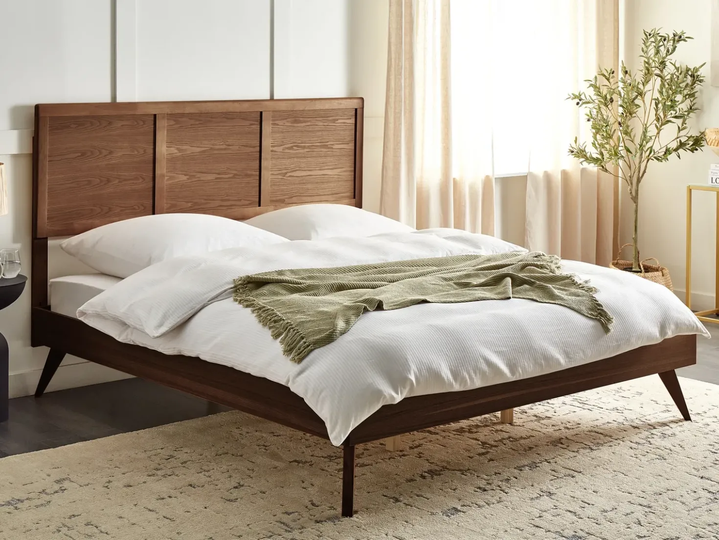 Letto ISTRES 180 x 200 cm Frasino scuro