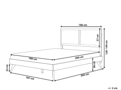Letto ISTRES 180 x 200 cm Frassino naturale