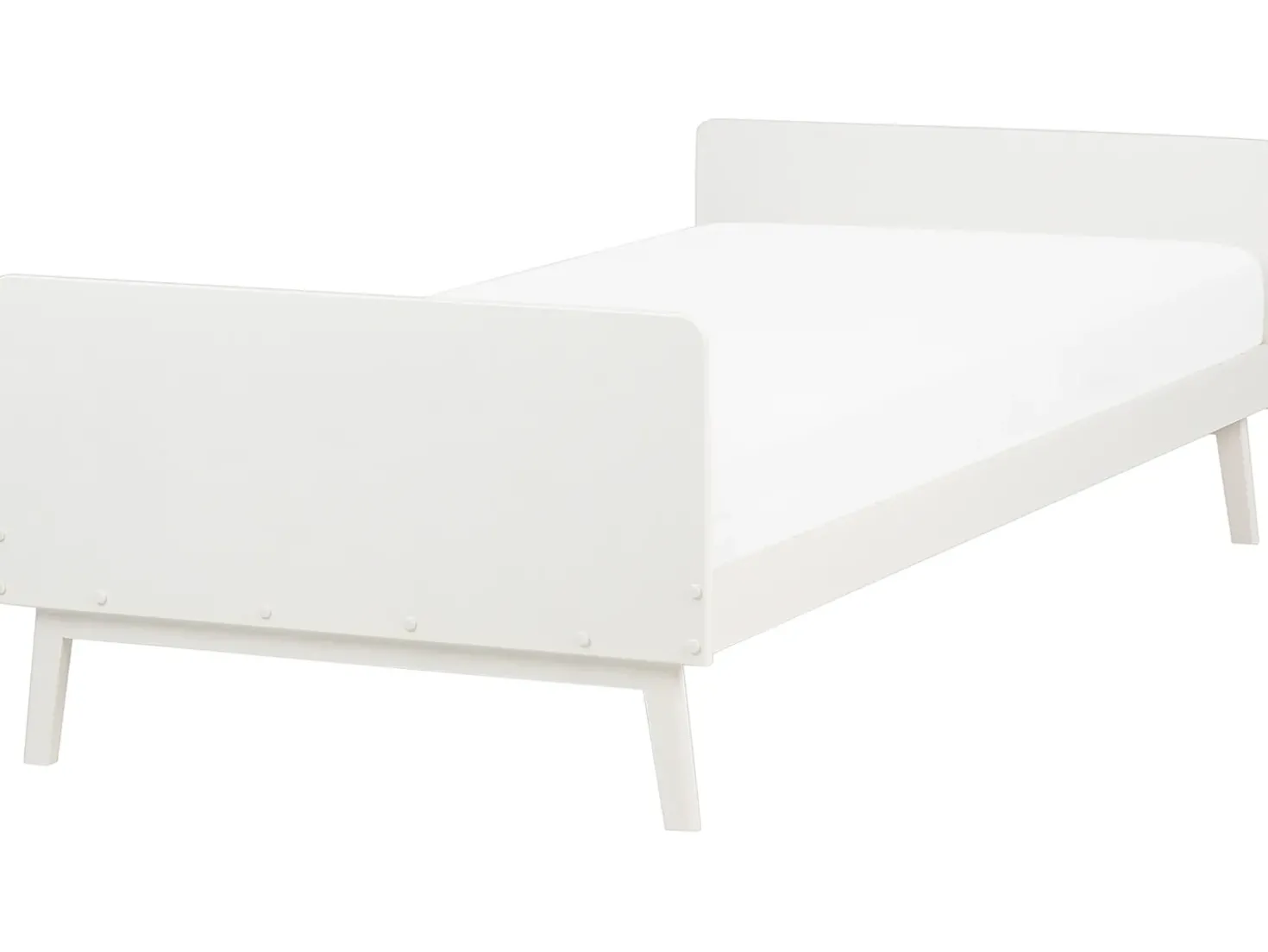 Letto Legno di pino BONNAC 90 x 200 cm Bianco