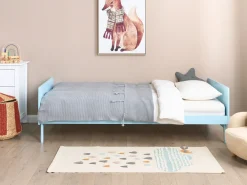 Letto Legno di pino BONNAC 90 x 200 cm Azzurro