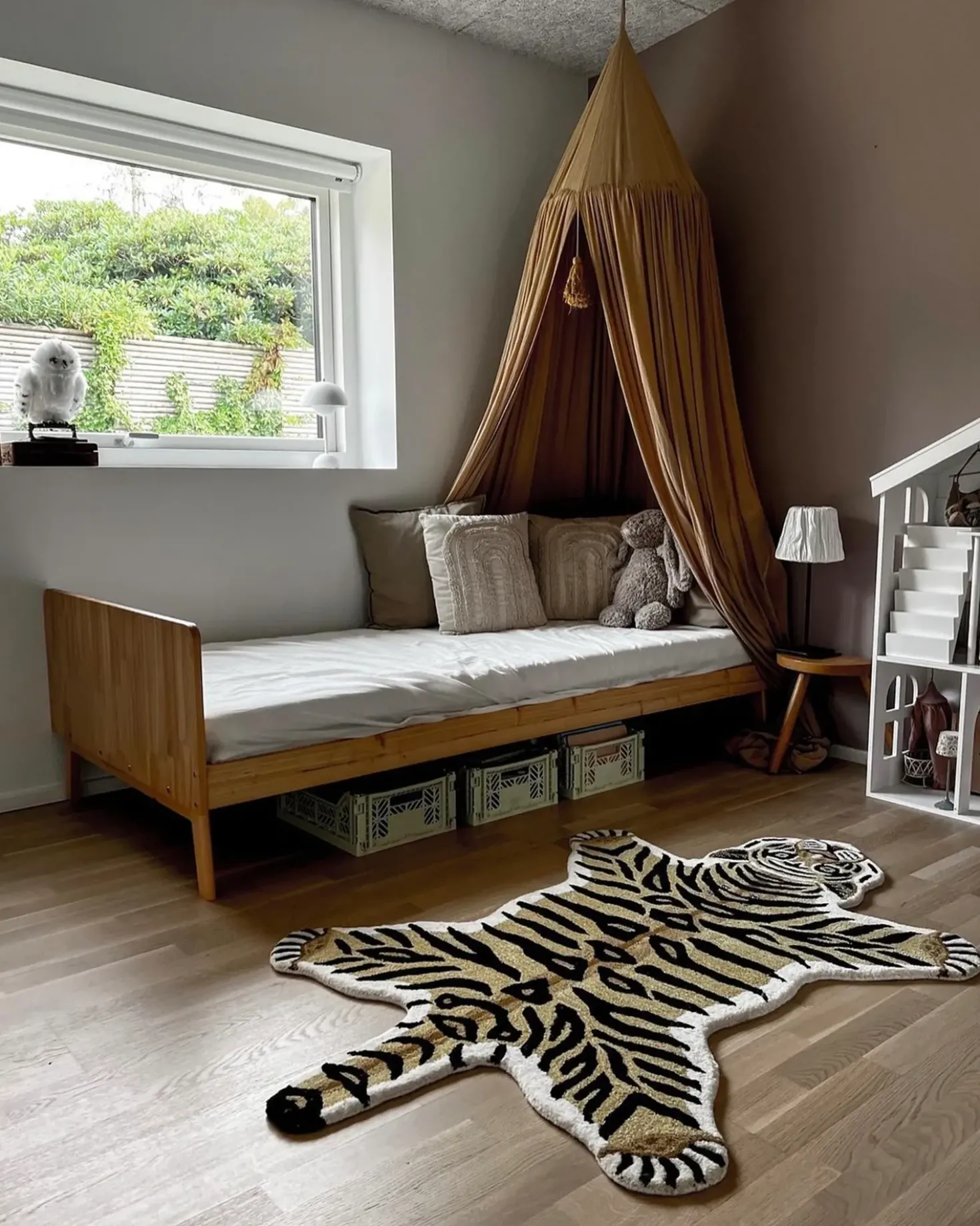 Letto Legno di pino BONNAC 90 x 200 cm Marrone chiaro