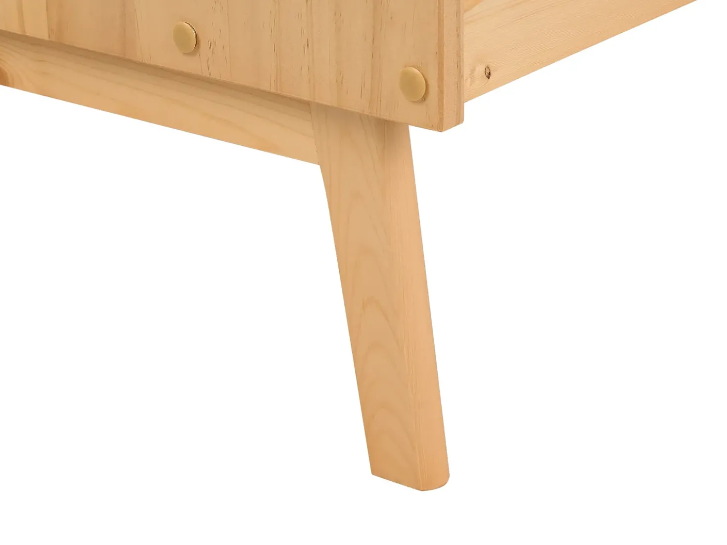 Letto Legno di pino BONNAC 90 x 200 cm Marrone chiaro