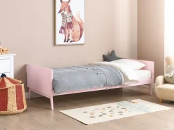 Letto Legno di pino BONNAC 90 x 200 cm Rosa pastello