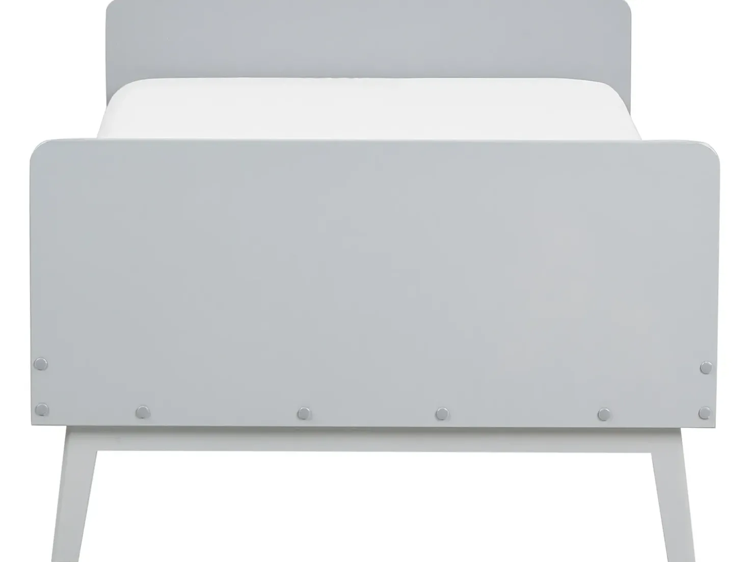 Letto Legno di pino BONNAC 90 x 200 cm Grigio