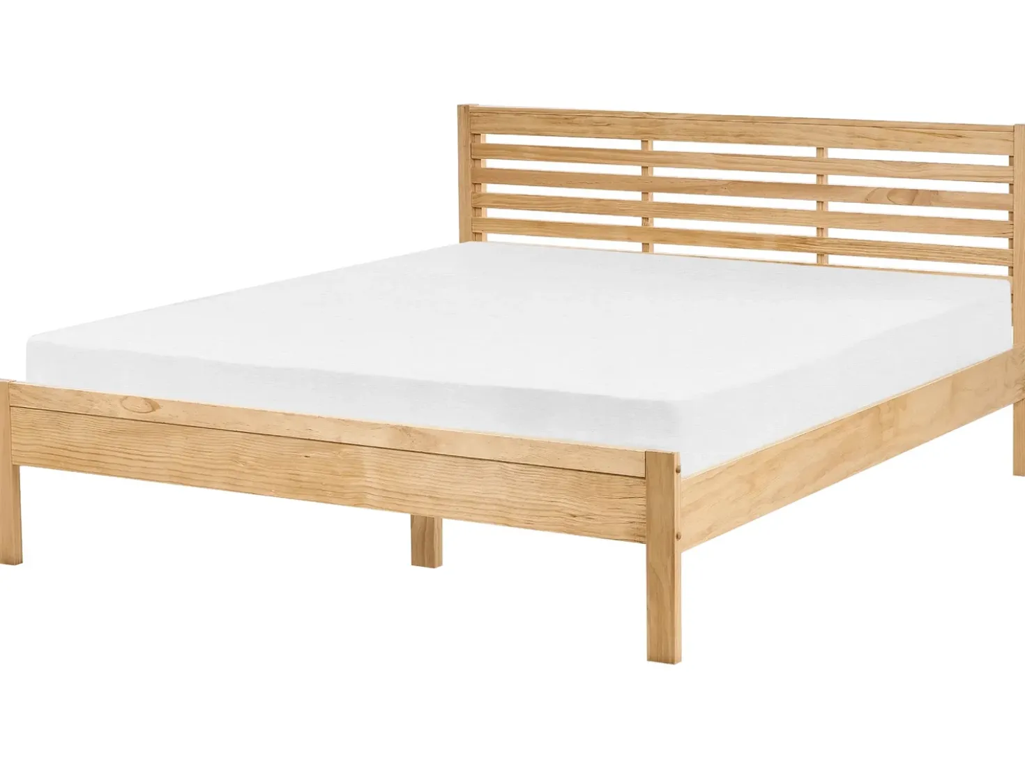 Letto Legno di pino CARNAC 160 x 200 cm Marrone chiaro