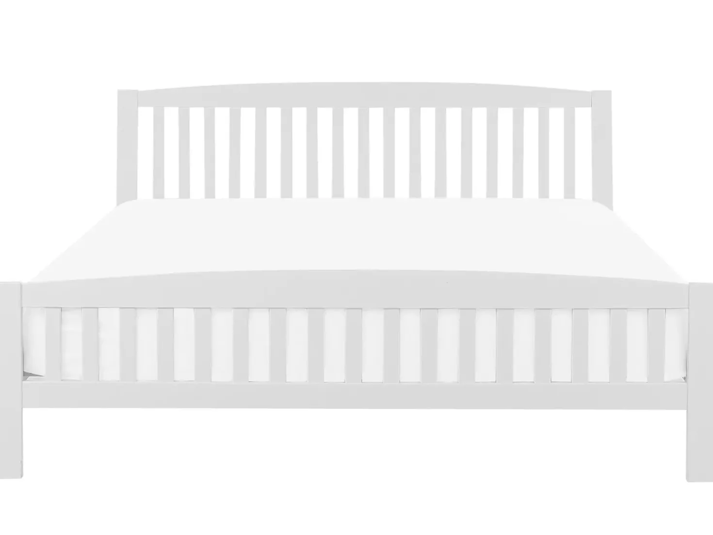 Letto Legno di pino CASTRES 180 x 200 cm Bianco
