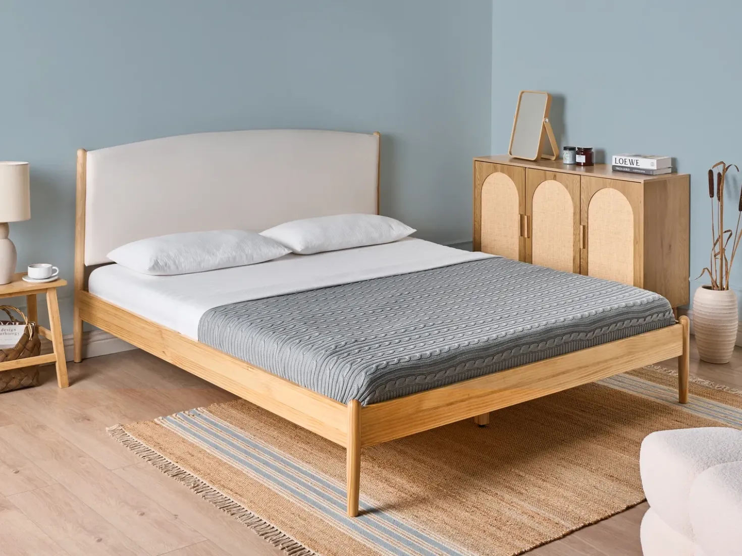 Letto Legno di pino CLAIRAC 180 x 200 cm Marrone chiaro