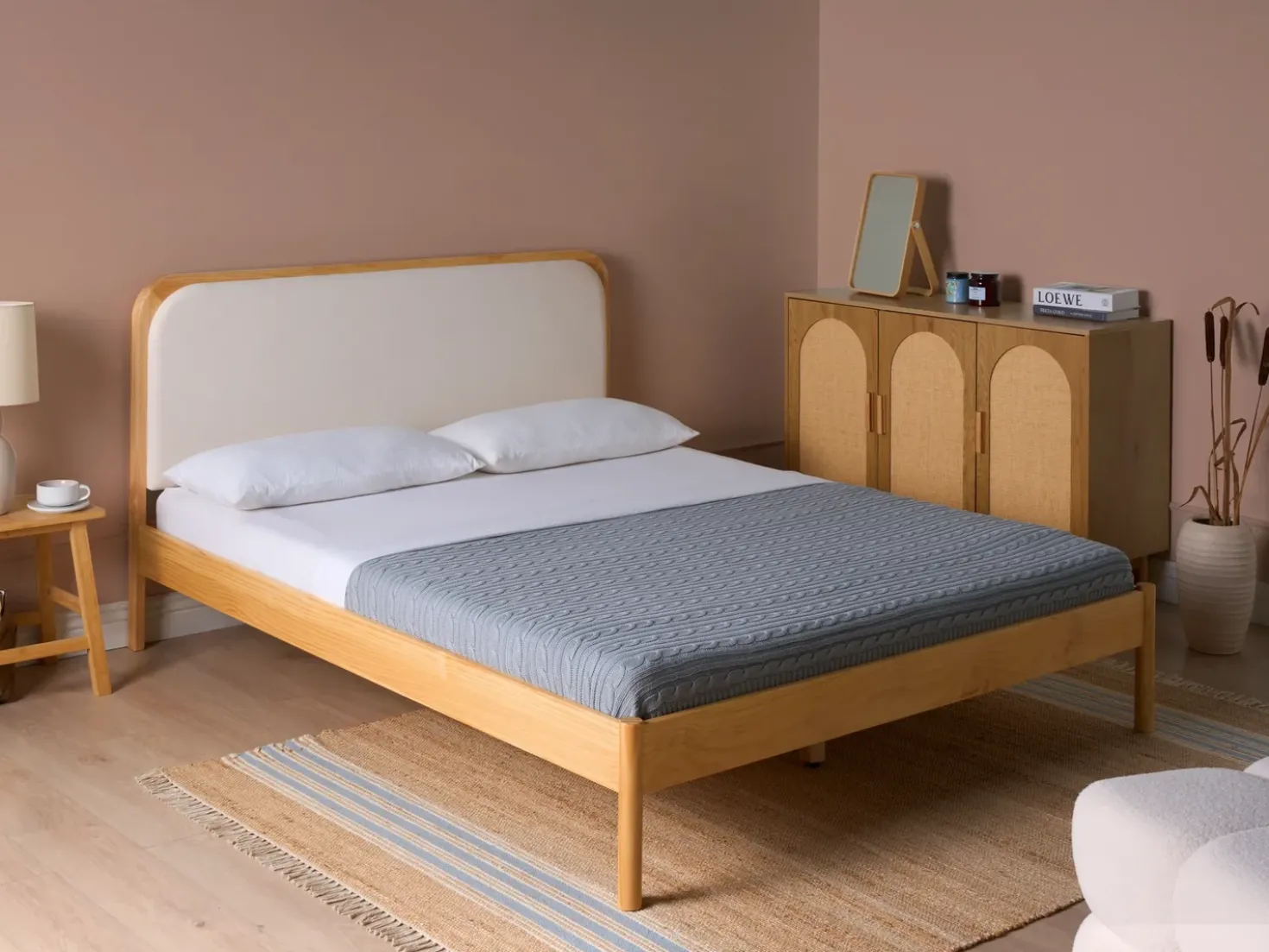 Letto Legno di pino DOSCHES 160 x 200 cm Marrone chiaro