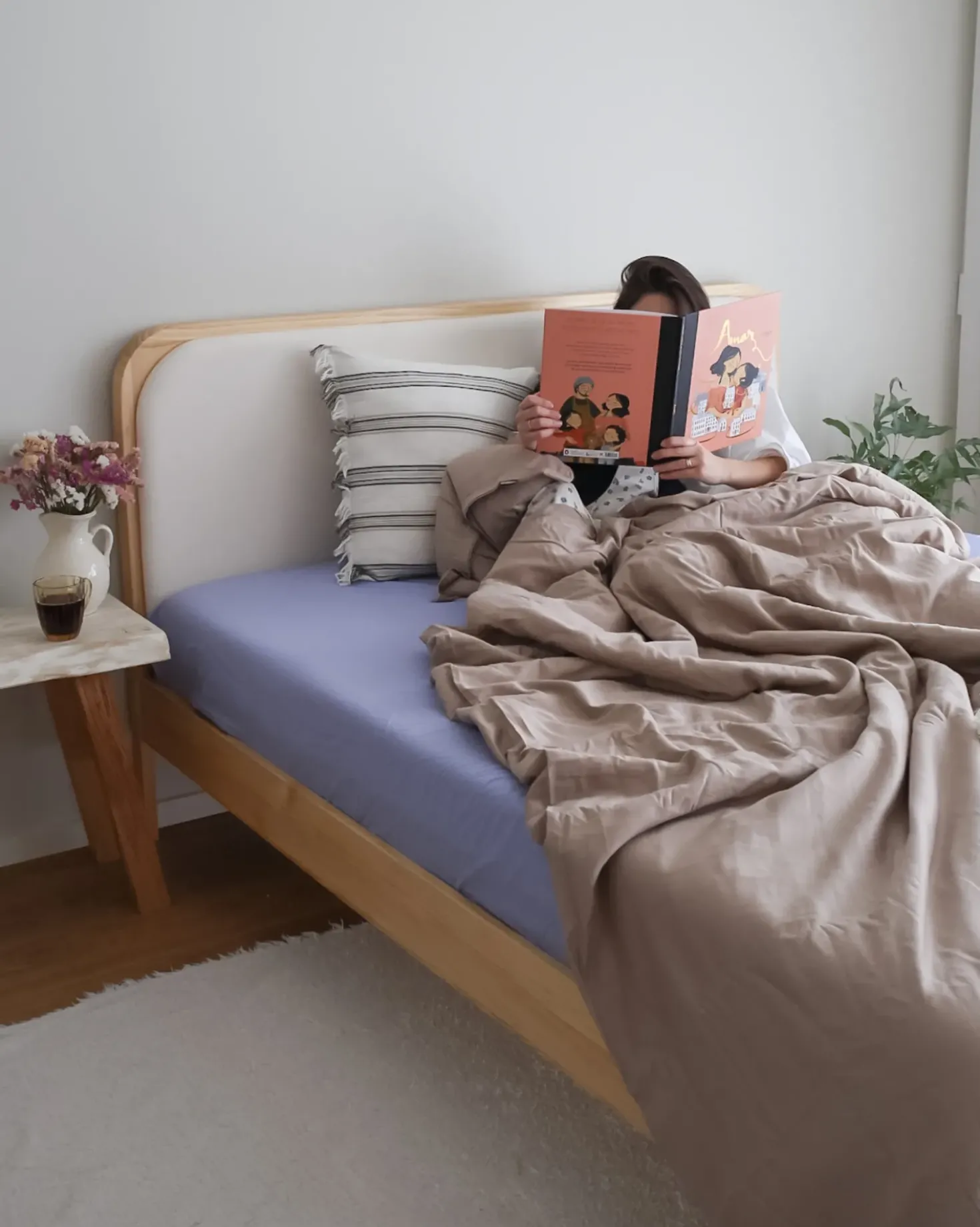 Letto Legno di pino DOSCHES 160 x 200 cm Marrone chiaro
