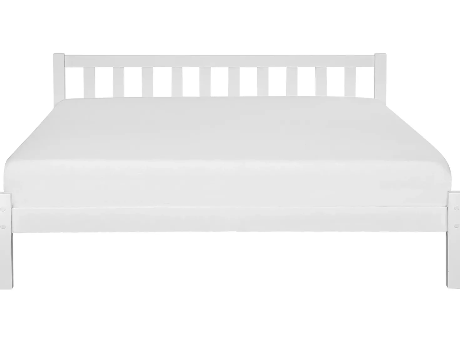 Letto Legno di pino FLORAC 180 x 200 cm Bianco