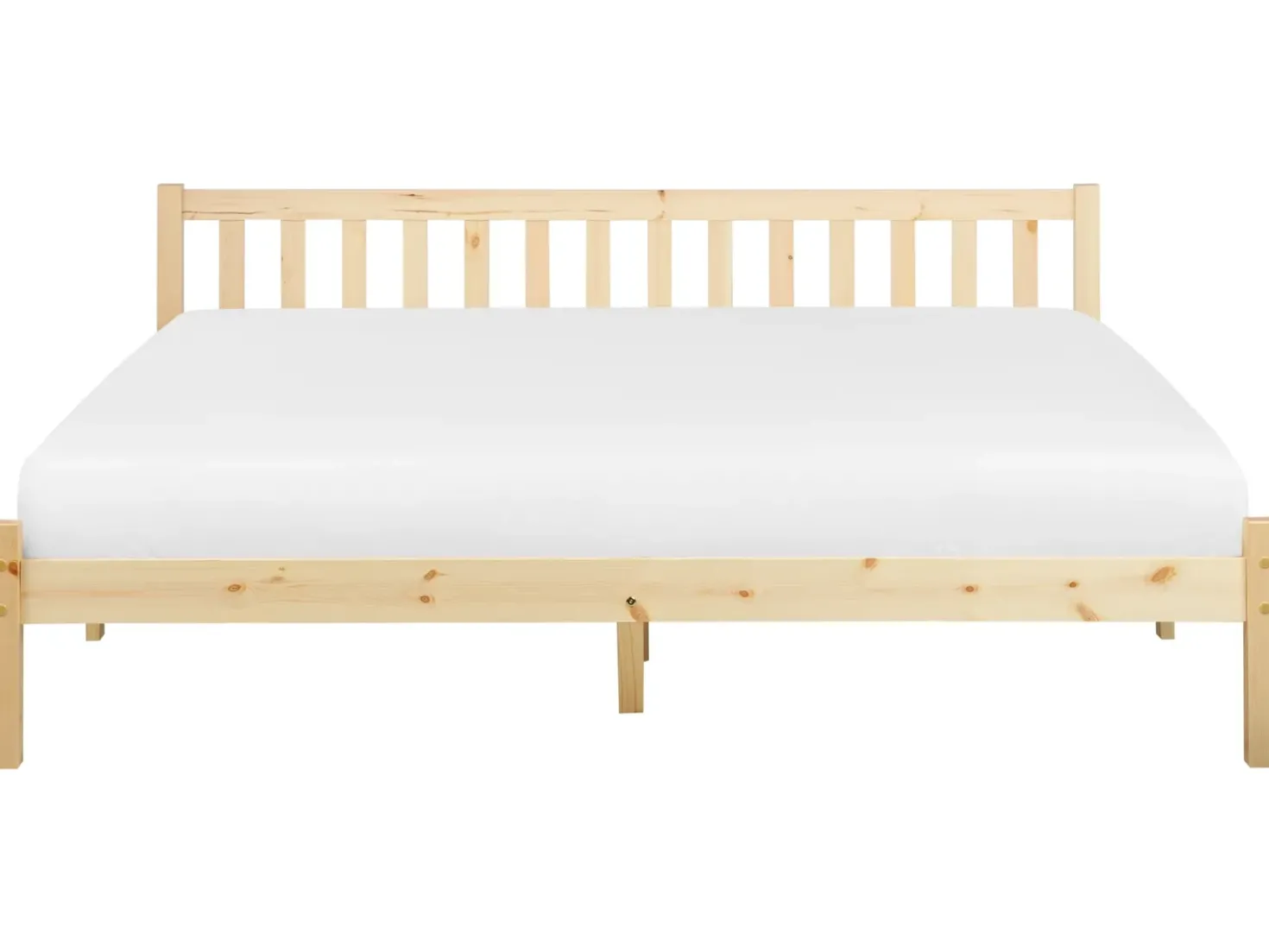 Letto Legno di pino FLORAC 180 x 200 cm Marrone chiaro