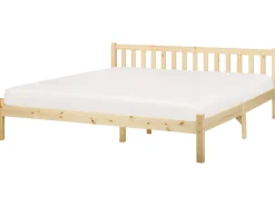 Letto Legno di pino FLORAC 180 x 200 cm Marrone chiaro