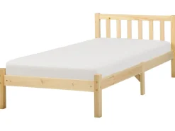 Letto Legno di pino FLORAC 90 x 200 cm Marrone chiaro