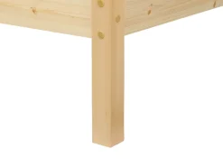 Letto Legno di pino FLORAC 90 x 200 cm Marrone chiaro