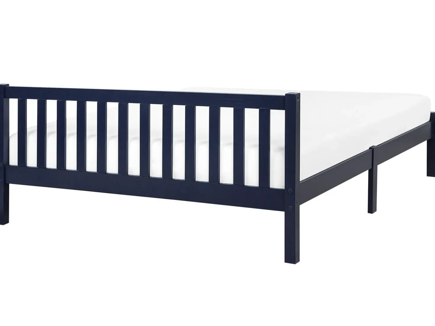 Letto Legno di pino FLORAC 140 x 200 cm Blu marino