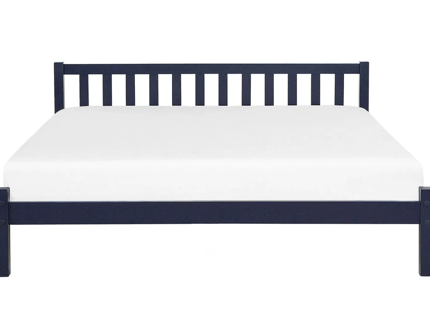 Letto Legno di pino FLORAC 140 x 200 cm Blu marino