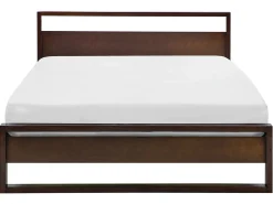Letto Legno di pino GIULIA 160 x 200 cm Marrone scuro