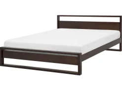 Letto Legno di pino GIULIA 160 x 200 cm Marrone scuro