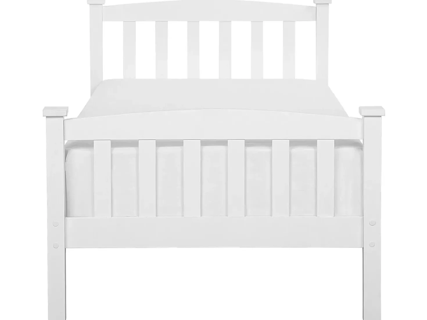 Letto Legno di pino GIVERNY 90 x 200 cm Bianco