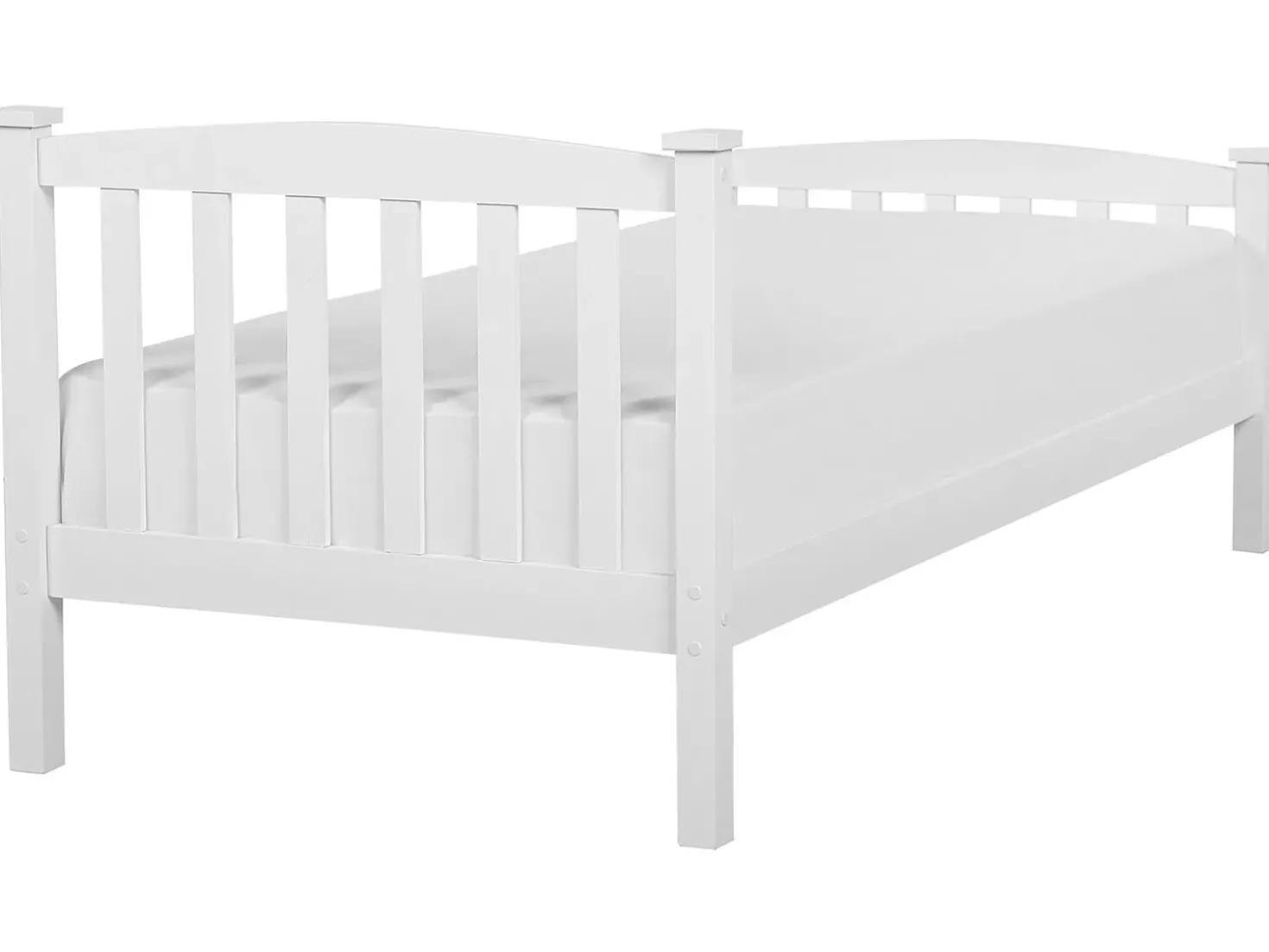 Letto Legno di pino GIVERNY 90 x 200 cm Bianco