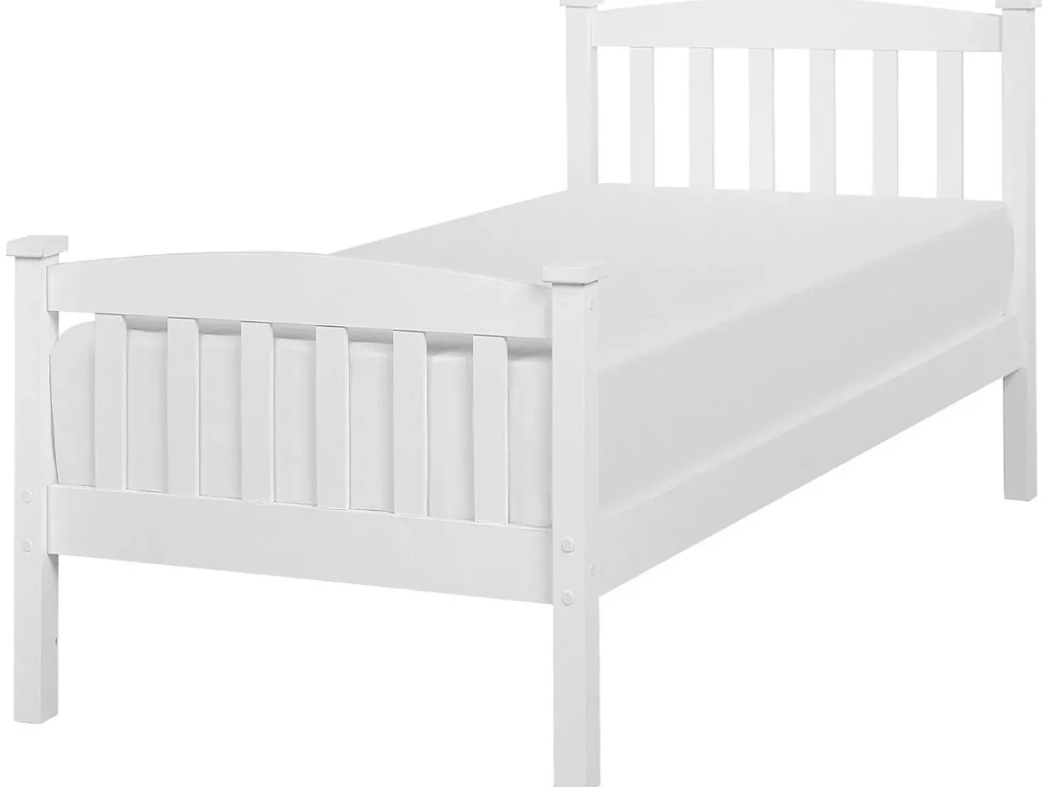 Letto Legno di pino GIVERNY 90 x 200 cm Bianco