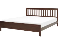 Letto Legno di pino MAYENNE 180 x 200 cm Marrone scuro