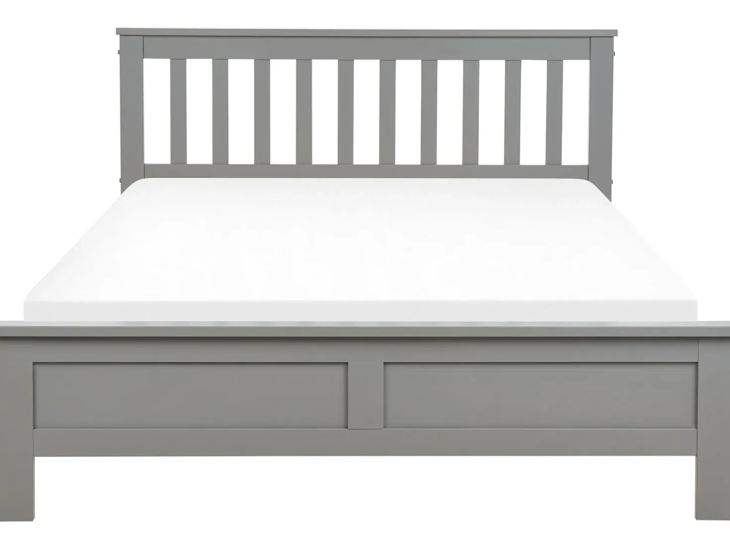Letto Legno di pino MAYENNE 140 x 200 cm Grigio