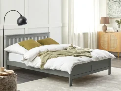 Letto Legno di pino MAYENNE 140 x 200 cm Grigio