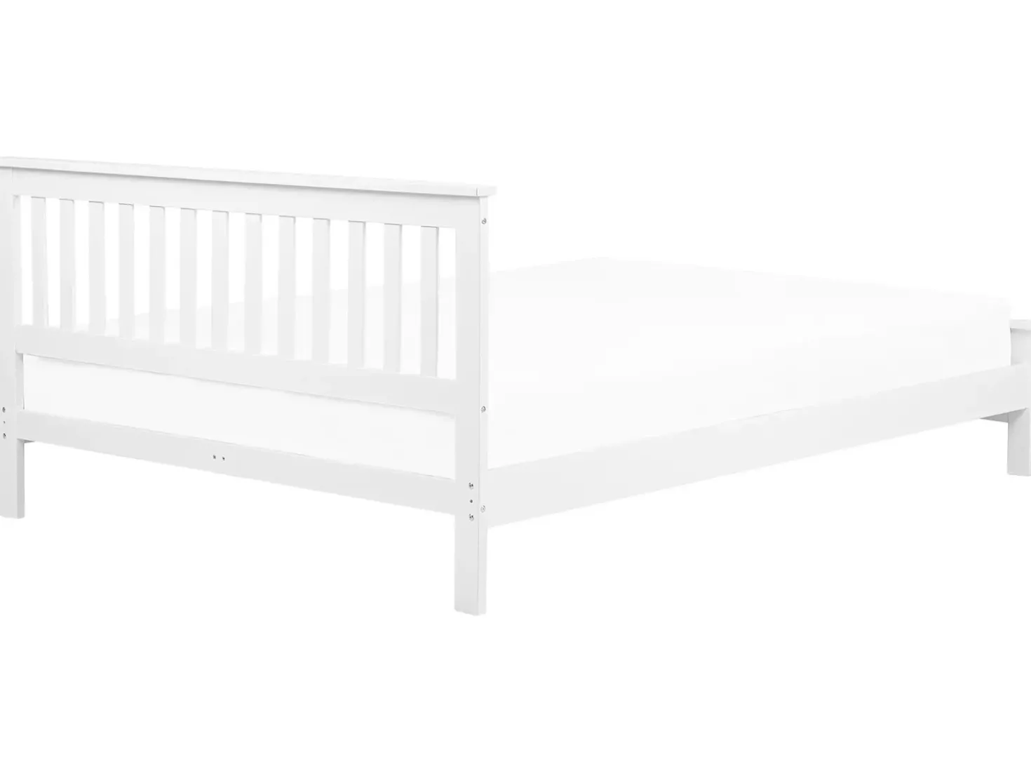 Letto Legno di pino MAYENNE 180 x 200 cm Bianco