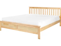 Letto Legno di pino MAYENNE 180 x 200 cm Marrone chiaro
