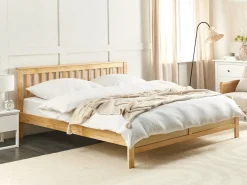 Letto Legno di pino MAYENNE 180 x 200 cm Marrone chiaro