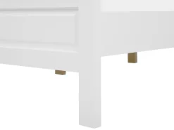 Letto Legno di pino OLIVET 160 x 200 cm Bianco