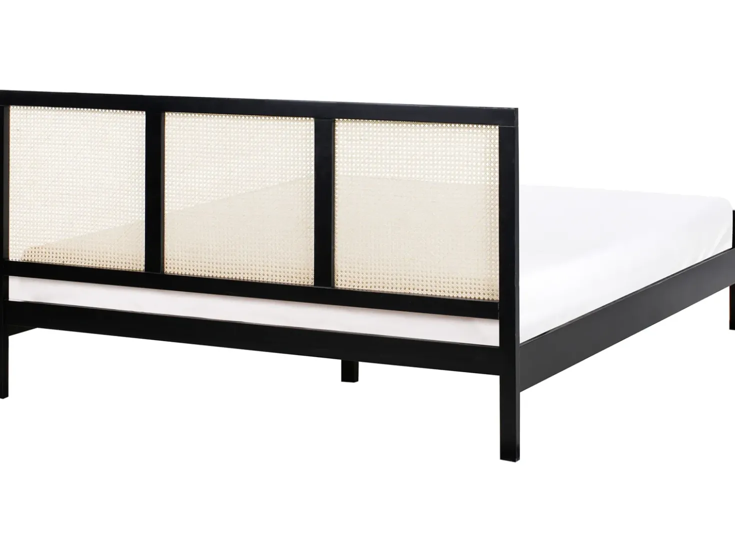 Letto Legno di pino SALERNAS 180 x 200 cm Nero