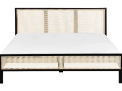 Letto Legno di pino SALERNAS 180 x 200 cm Nero