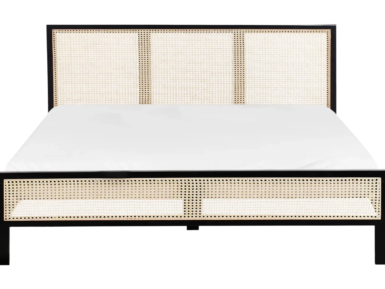 Letto Legno di pino SALERNAS 180 x 200 cm Nero