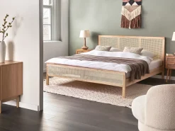 Letto Legno di pino SALERNAS 180 x 200 cm Marrone chiaro