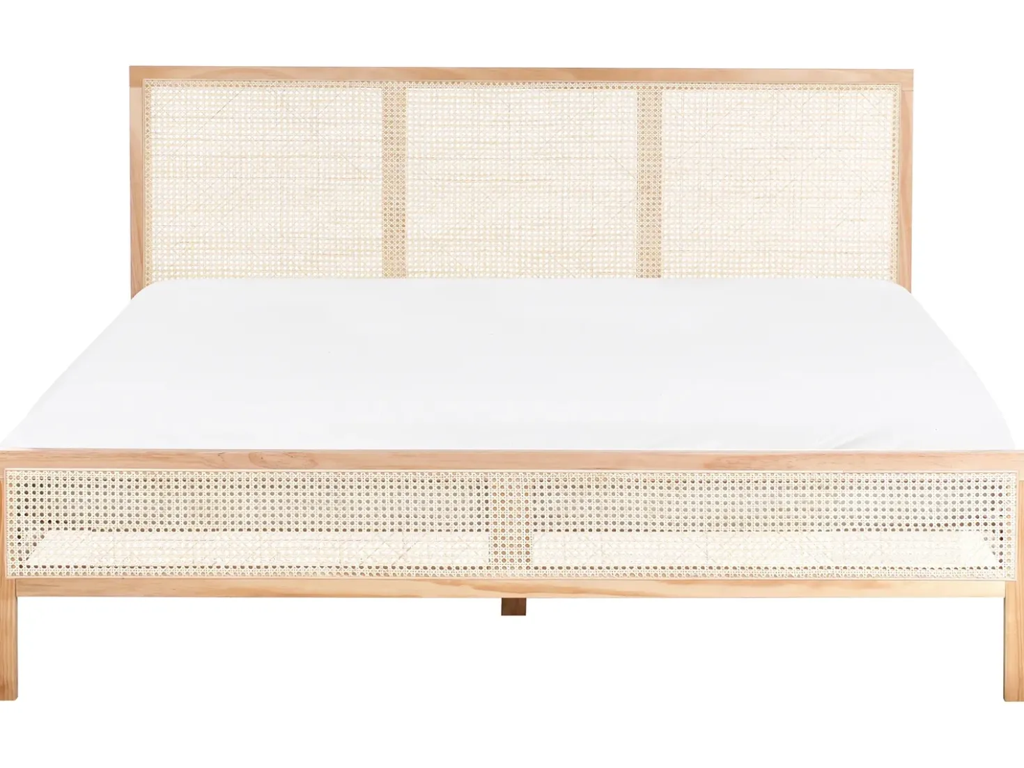Letto Legno di pino SALERNAS 180 x 200 cm Marrone chiaro